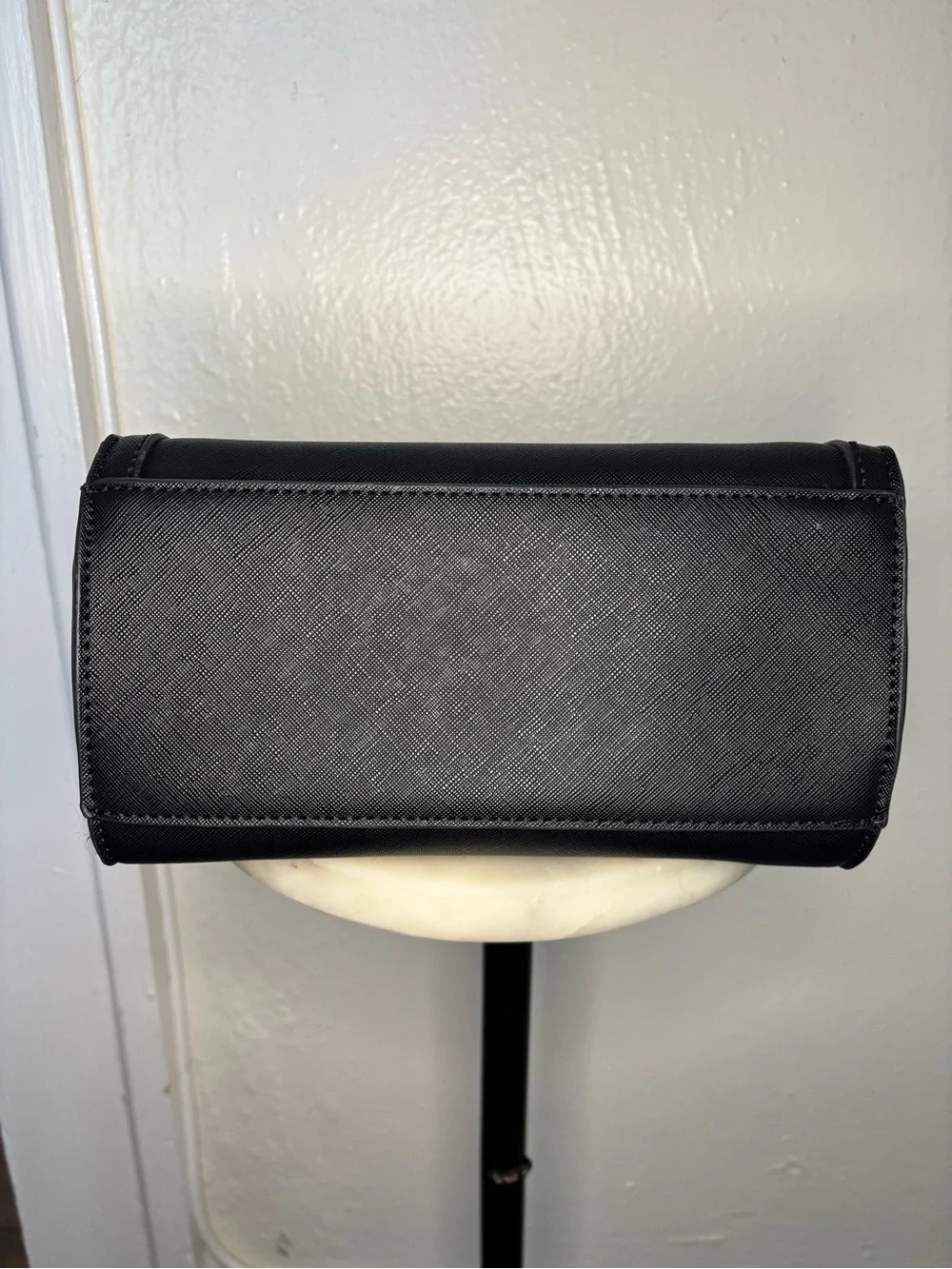 Steve Madden Black and White Two-Tone Top-Handle Satchel